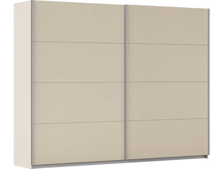 Schwebetürenschrank, Beige (Champagner), 271x229x62 cm, Holzwerkstoff, Optional Mit Spiegel, Modern, Rauch