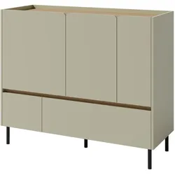 KOMMODE Lico mit 2 Schubalden und 3 Türen, Eukalyptus