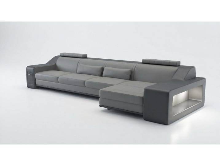 JVmoebel Ecksofa Design Sofa Themar WG aus Leder und Textil, moderne Optik, Made in Europa