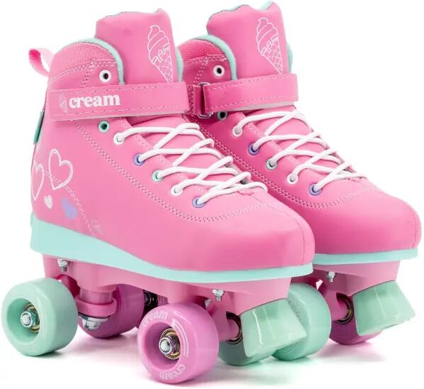 Cream Skates Rollschuhe Kinder CREAM Scoop Hearts Verstellbar (Pink - 31-34)