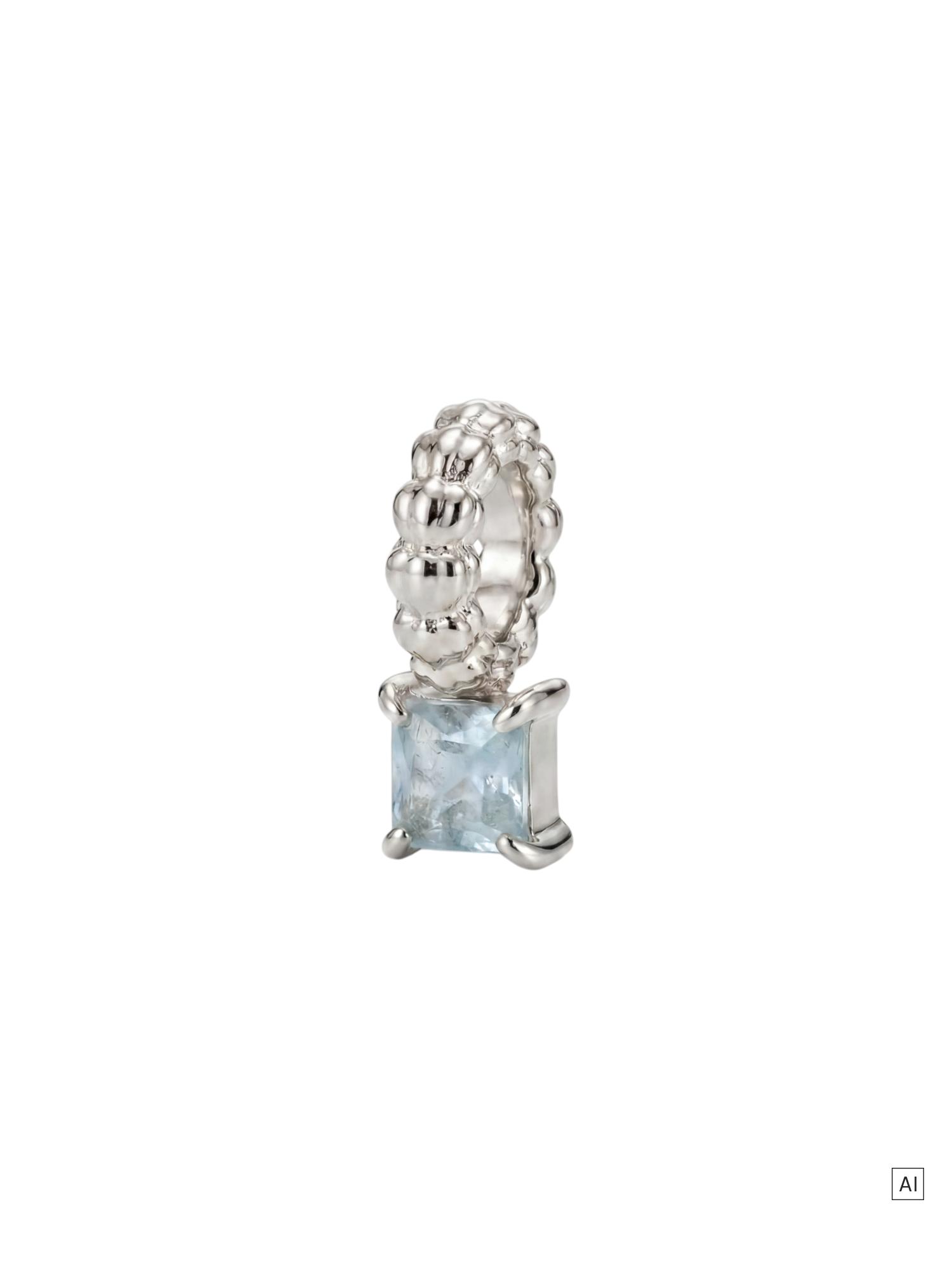 PURELEI LEI Geburtsstein Charm März Aquamarin