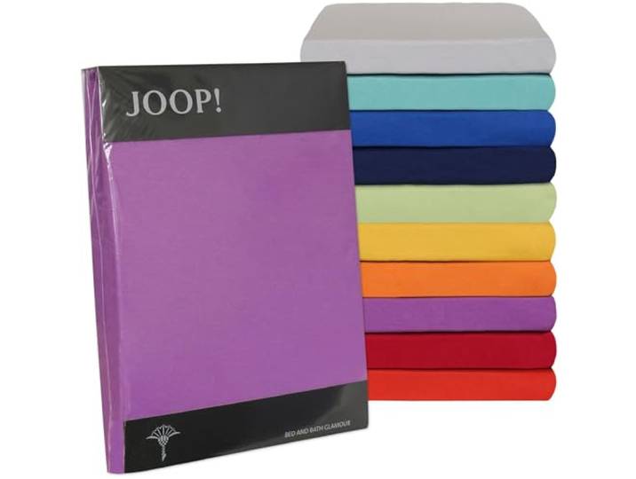 JOOP! Spannbetttuch Ferjersey in höchster Qualität 90-100 / 200-220 cm Farbe 37 Nougat