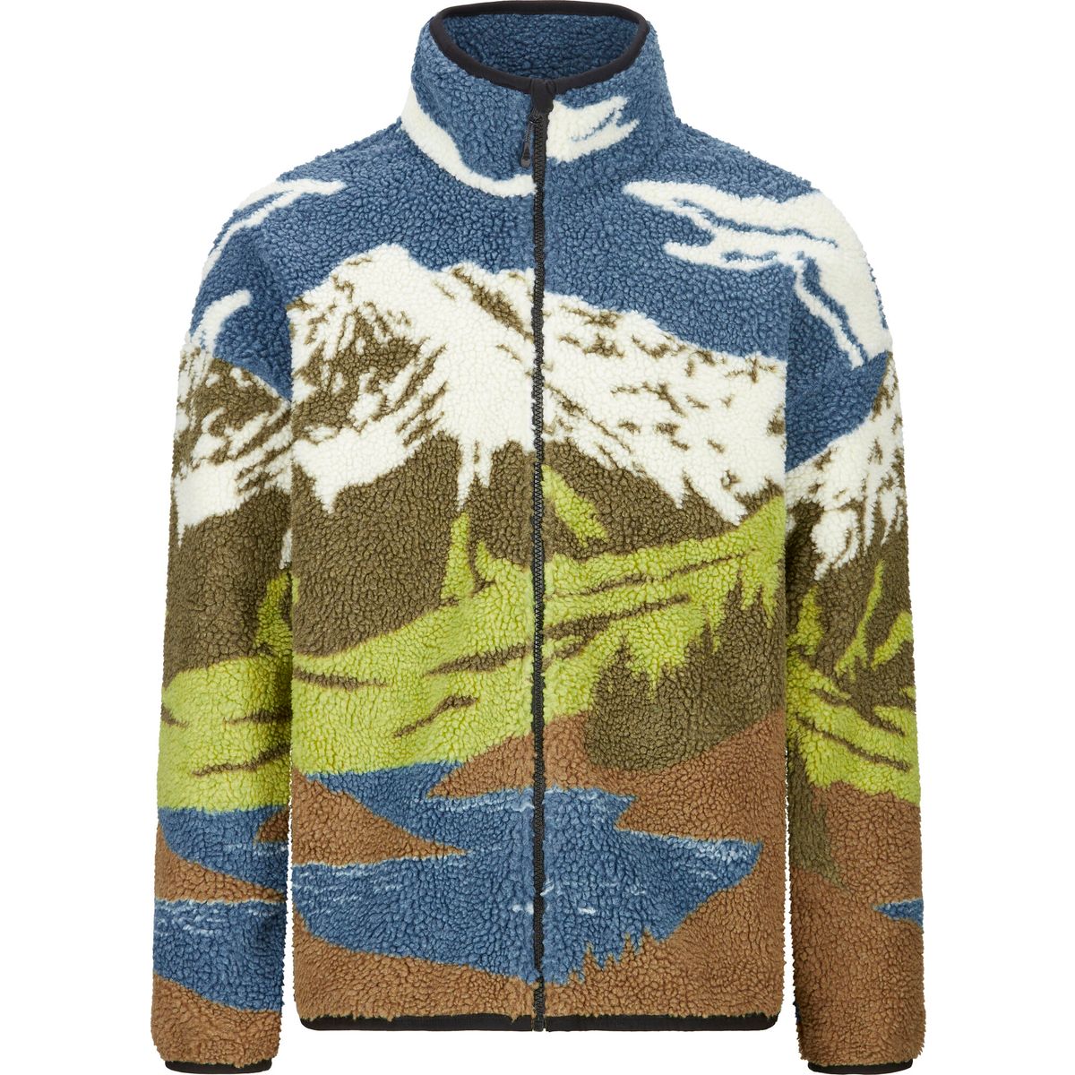 Picture Hafdals Zip Fleece cloudy landsc sherpa m (A) XL MSW0497AA Cloudy Landsc Sherpa MXL