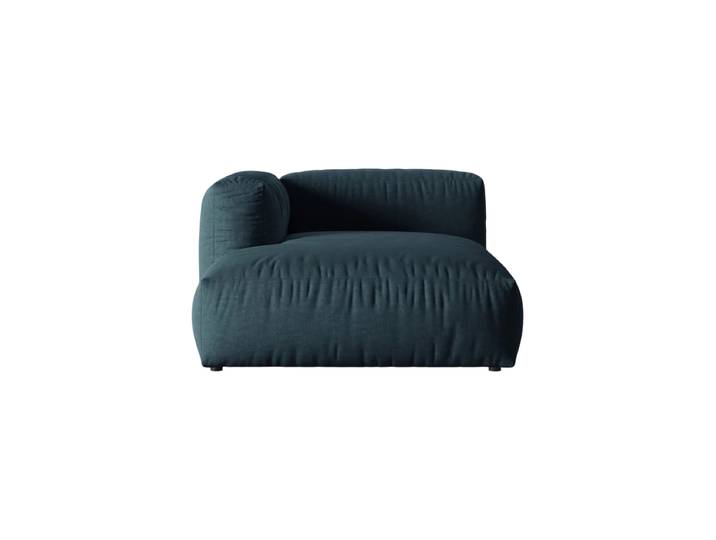 Modulares Design Chaiselongue „Martina“ Strukturstoff Jeansblau Micadoni