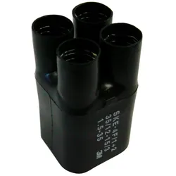 3M SKE 4F/1+2 Warmschrumpf Aufteilkappe, Schwarz, 4x 4 - 35 mm2