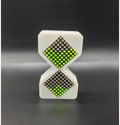 GlowBake DIY Digital Hourglass Birthday Gift Toy For Kids, Cyber Electronic Hourglass With Glow & Tech Style green