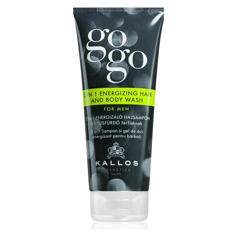 Kallos Cosmetics Kallos - Gogo 2 In 1 Energizing Hair And Body Wash For Men (200 ml) (5998889511166)