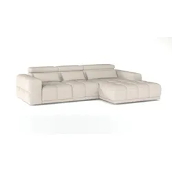 Ecksofa Panama Stoff Pearl