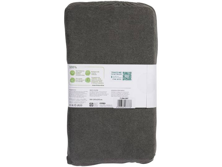 Naturaline Textil Bio Fixl. Frotte 180x200 anthrazit