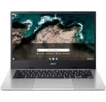 Acer Chromebook 514 CB514-2H CB514-2H-K7VE 35,6 cm (14 Zoll) Chromebook - Full HD - MediaTek MT8 MT8192T - 4 GB - 64 GB Flash-Speicher - Deutsch Tastatur - Silber - MediaTek Chip - 1920 x 1080 - ChromeOS - MediaTek - ComfyView - Webcam - 15 Stunden Akku-/Batterielaufzeit - IEEE 802.11 a/b/g/n/ac/ax Wireless LAN Standard