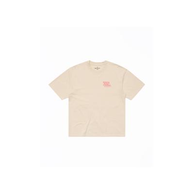 T-Shirt EDWIN "Edwin Rare Spins", Herren, Gr. XL, beige (fog), 100% Baumwolle, bedruckt, normal, Rundhals, Shirts T-Shirt
