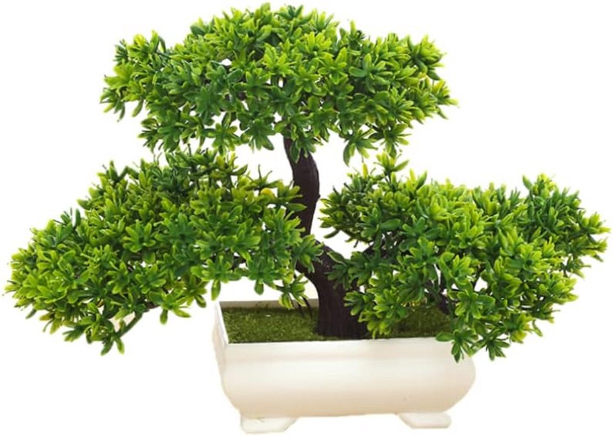 Realistische Kunstplant Bonsai Boom voor Binnen - Onderhoudsvrije Decoratie voor Thuis & Kantoor