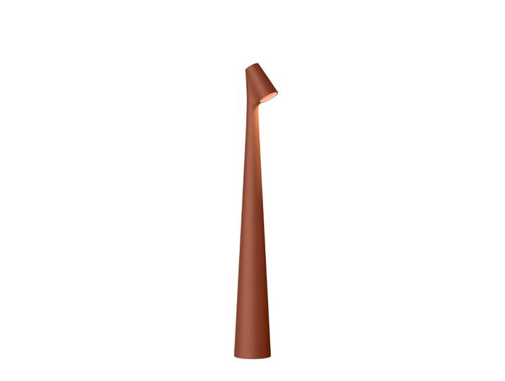Vibia Designer Tischlampe Africa, dimmbar, braun / rost, für Wohn- / Esszimmer, Aluminium, Design, Tischlampe