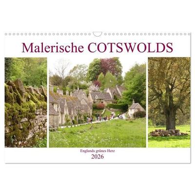 Malerische Cotswolds (Wandkalender 2026 DIN A3 quer), CALVENDO Monatskalender