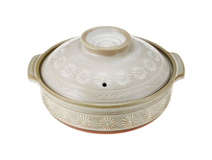 TIKUSAN Japanischer Donabe-Keramik-Kochtopf, hergestellt in Japan, 2,2 l