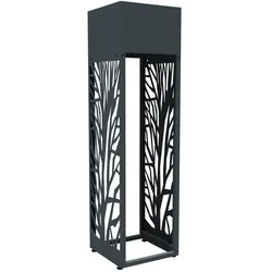 Tchibo - Kaminholzregal mit Pflanzkasten - 26x30x88cm - anthrazit -