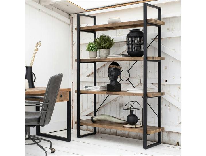 Bibliothèque Etagère bois recyclé BRISBANE