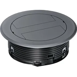 Hager LAR02KK7011 Leitungsauslass mit Kunststoff Klappdeckel Spannbereich >32mm eisengrau