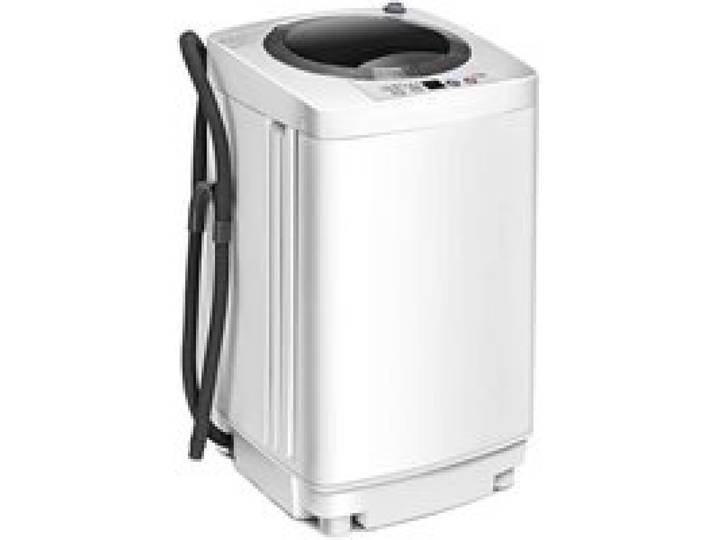 DREAMADE Machine à Laver Automatique Lave-Linge 240W avec Tuyau de Drainage 3 Types du Volume dEau Ajustés pour Vêtements