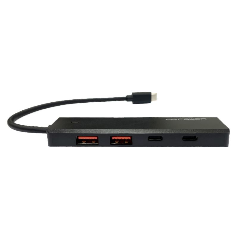 LC-Power LC-HUB-U3-4-C 2xUSBA 2xUSB-C Black retail