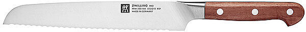 ZWILLING Brotmesser PRO WOOD 20cm Kotibe braun EG