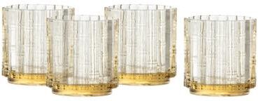 Fortessa Mahalo Stackable Glass, 11 Oz. Double Old Fashioned (Set of 4), Clear
