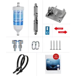 bluuwater CR08 Einbauset 10 mm Wasserfilter gerade