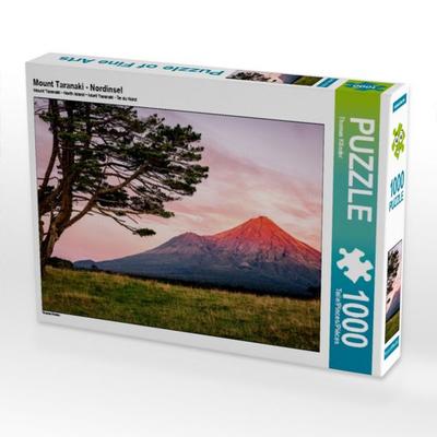 CALVENDO Puzzle Mount Taranaki - Nordinsel | 1000 Teile Lege-Größe 64 × 48 cm Foto-Puzzle für glückliche Stunden