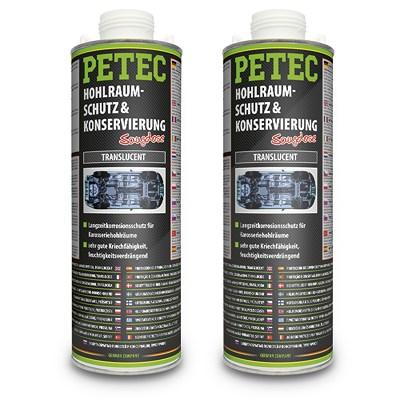 Petec 2x 1 L Hohlraumschutz & -Konservierung translucent [Hersteller-Nr. 73510]