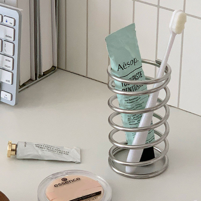 Smart Shopping Spot Stainless Steel Toothbrush Holder Modern Bathroom Organizer For Toothbrushes & Makeup Brushes Stainless Steel Toothbrush Holder Modern Bathroom Organizer For Toothbrushes & Makeup Brushes