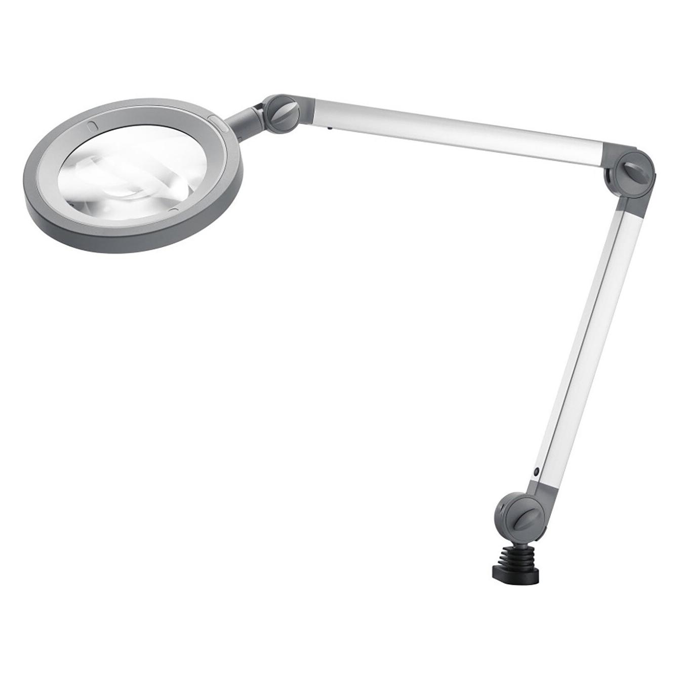 Waldmann LED-Lupenleuchte MLD, 3,5 Dioptrien-Linse, stufenlos dimmbar, 12 W, 792 lm, 5000 K, Alum... (792 lm) (698859)