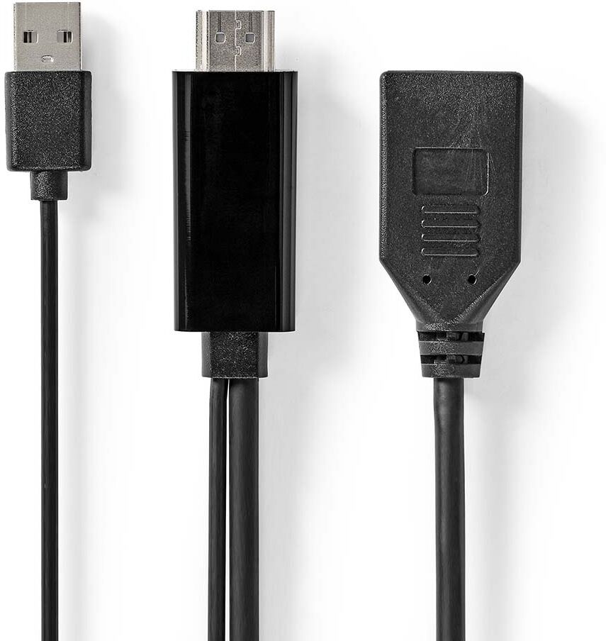 Nedis HDMI Adapter HDMI Male naar DisplayPort Female-Standaard (Diversen) Nieuw