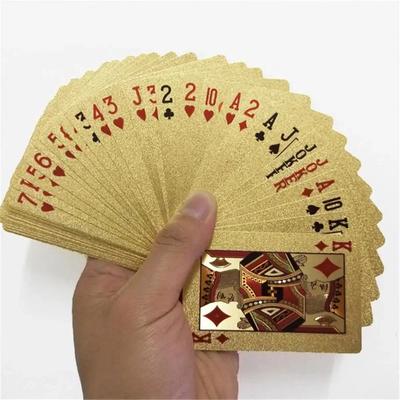 Inspire Select 55pcs RoyalLux 24K Gold Foil Playing Cards Waterproof Plastic Poker Deck gold