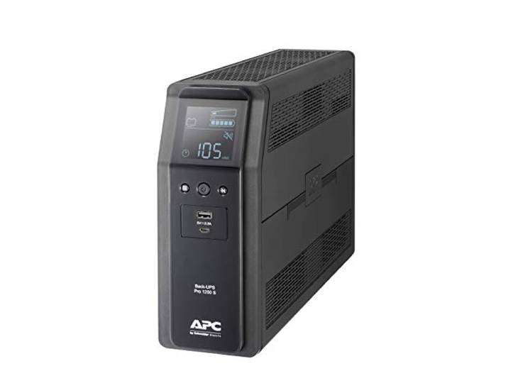Apc Br1200Si Back Ups Pro Usv 1200Va (8 Iec-Uitgangen, Multifunctioneel Display, Puur Sinusvormig Uitgangssignaal)