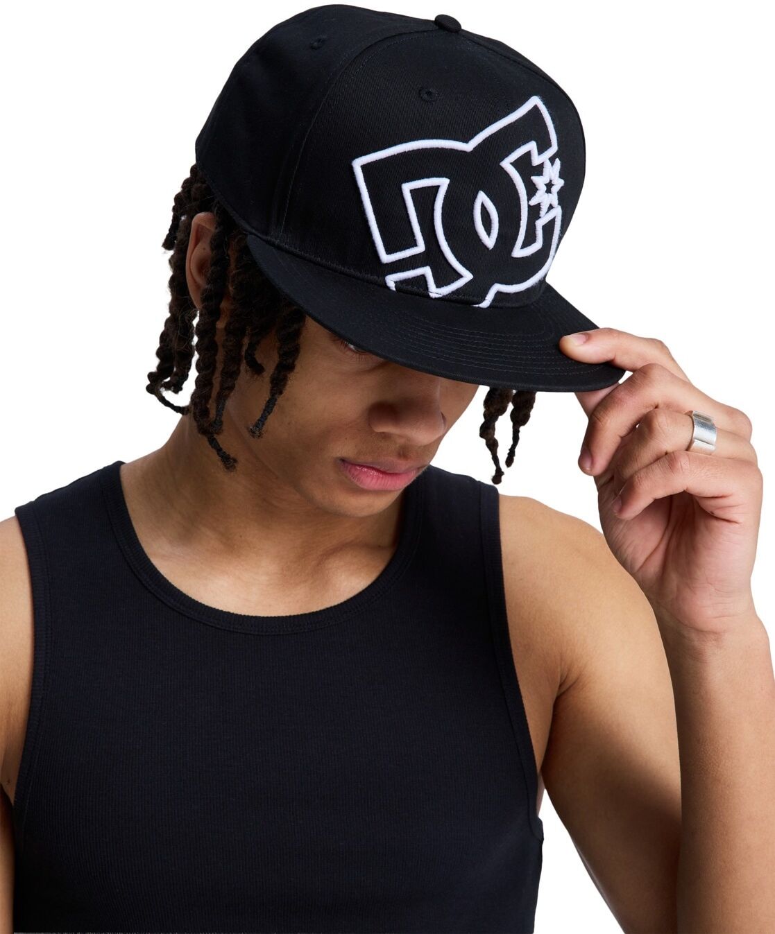 Trucker Cap DC SHOES "DC Double That", Herren, schwarz (schwarz 2), Kunstfaser, Caps Trucker Cap