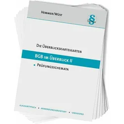 DieÜberblickskarteikartenBGBimÜberblickII-Nebengebiete, Schulbücher von Achim Wüst, Karl-Edmund Hemmer