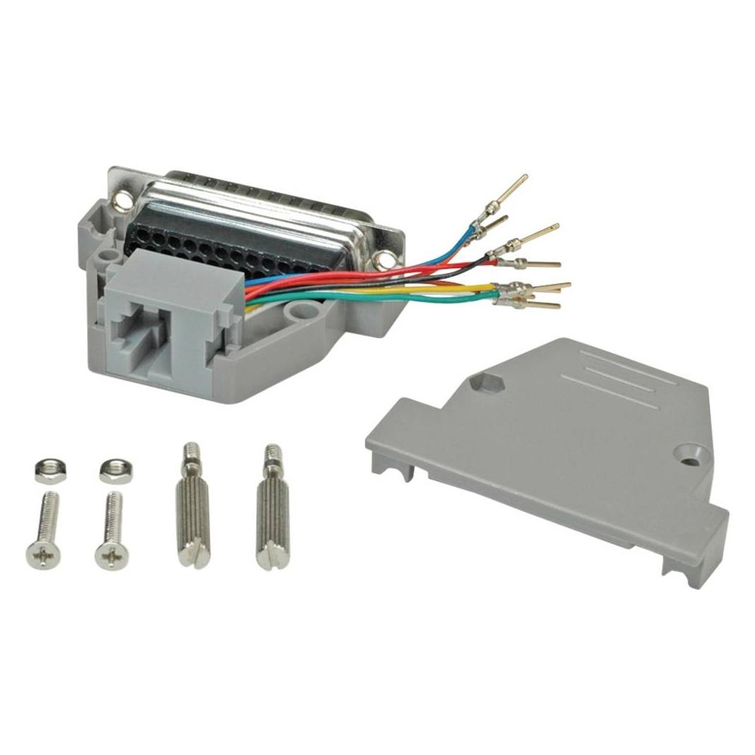 Secomp DB25 Stecker-RJ45 Buchse 8P/8C 8Ltg. (12.03.8025)