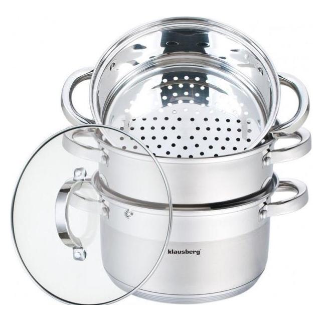 Klausberg STEAM POT 4 ELEM. 22cm KB-7142 (Edelstahl, 22 x 11 cm) (KB-7142)