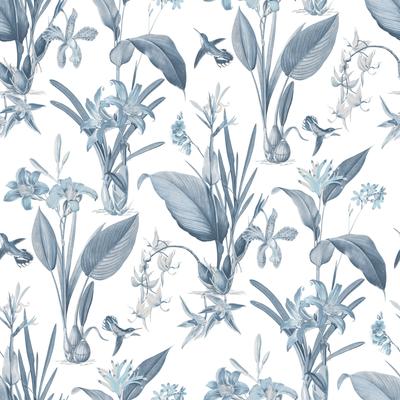 Galerie Wallcoverings Secret Garden Botanical Floral Non-woven Matte Wallpaper Roll