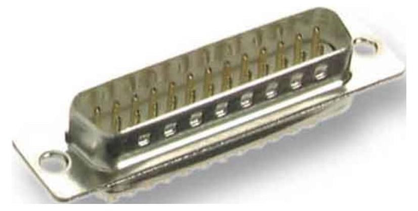 efbe Schott D-sub connector 25-polig grijs verzinkt staal 28661.1