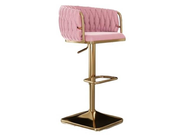 VNCdfhETs Barstuhl Drehbare Barhocker for Zuhause, Als Dekoration Oder for Cafés Barhocker(Pink)