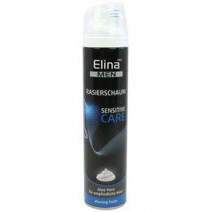 Elina-med Rasierschaum Men Sensitive Care, hautberuhigend, mit Aloe Vera, für empfindliche Haut, 300 ml