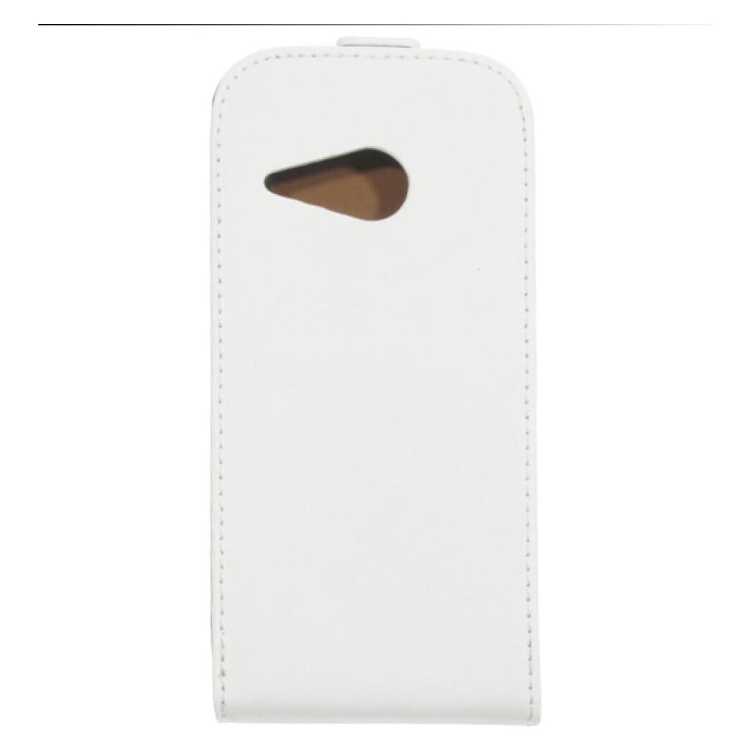 OEM Slim Leather Flip Case HTC M8 mini - White (HTC One Mini 2) (25441165)