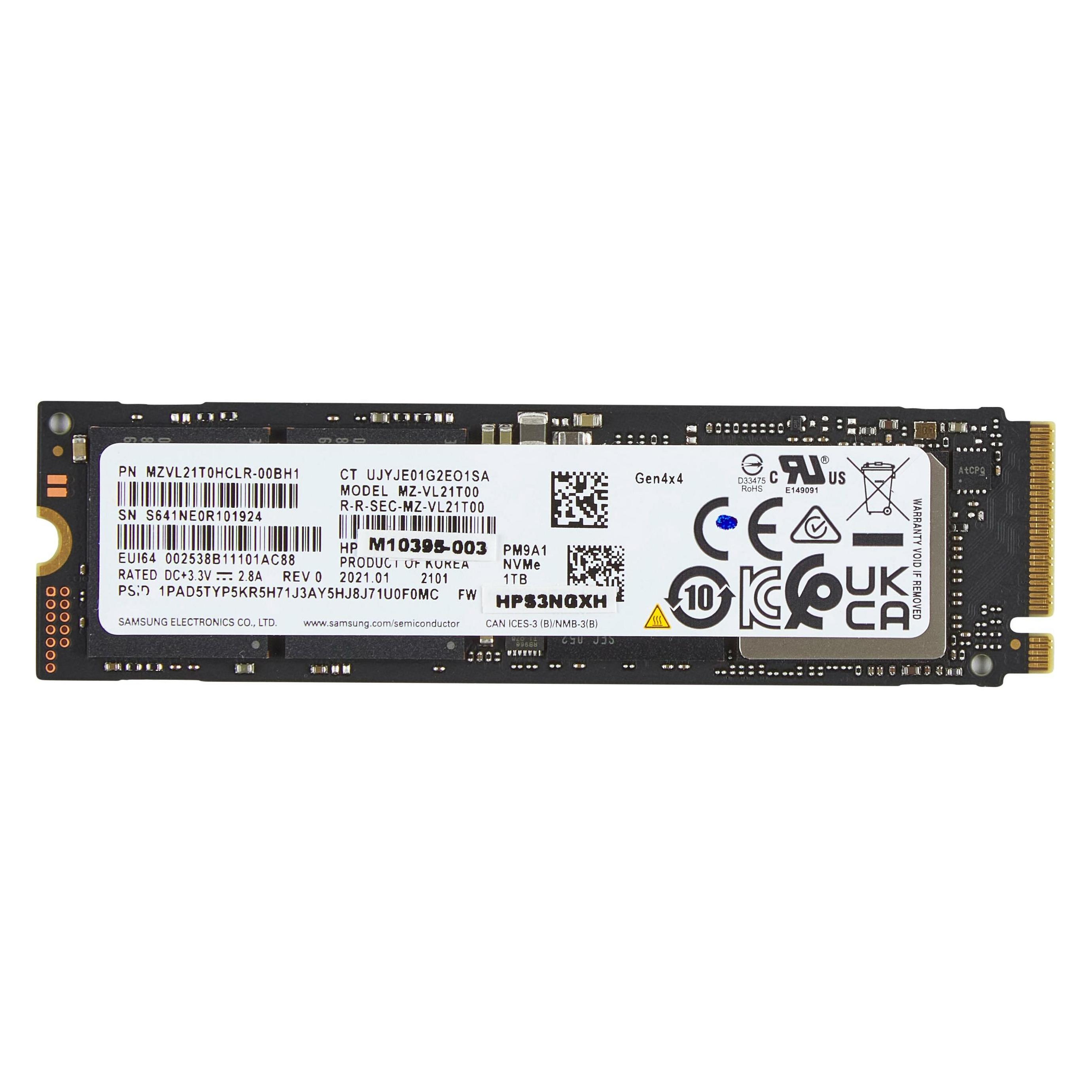 HP SSD, 1TB PCIe, 4x4 NVMe G11 (1000 GB, M.2 2280) (AL0M9AA)