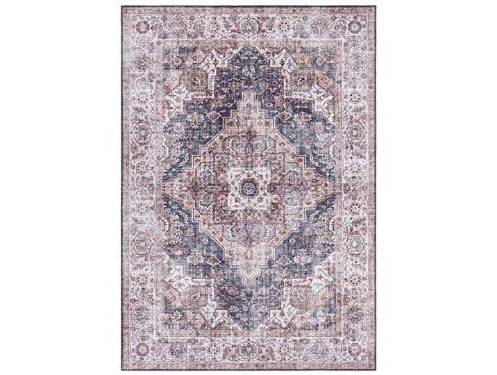 Nouristan Asmar Teppich – Wohnzimmerteppich Orient-Touch Detailiertes Muster Florales Kurflor Flachgewebe Teppich für Esszimmer, Wohnzimmer, Schlafzimmer – Grau, 80x200cm