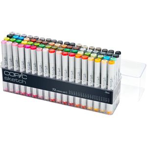 COPIC Layoutmarker Sketch Set C, farbig sortiert, 72 Stück