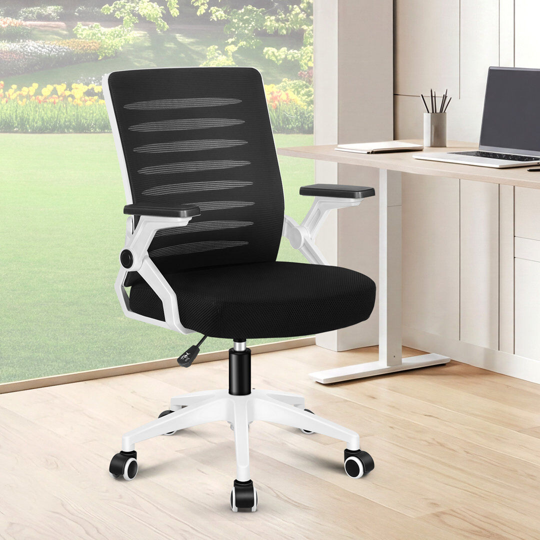 Rebrilliant Mesh and Foam Padding Office Chair White/Black 63cm W X 63cm D