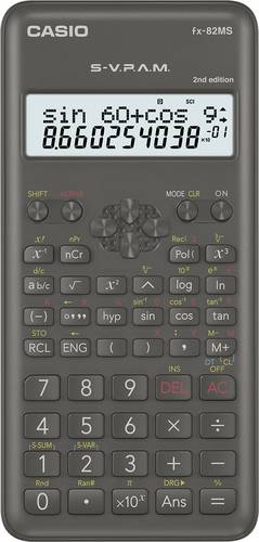 Casio FX-82MS-2 Schulrechner Schwarz Display (Stellen): 12 batteriebetrieben (B x H x T) 77 x 14 x 162 mm