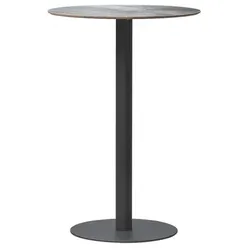 Segarda Garten-Bartisch Muses Essgruppe Ø 70 cm Aluminium Grau Anthrazit