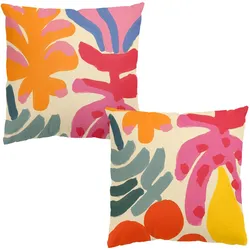 DEKOKISSEN 2er-Set Bunte Formen Duo 40/40 cm